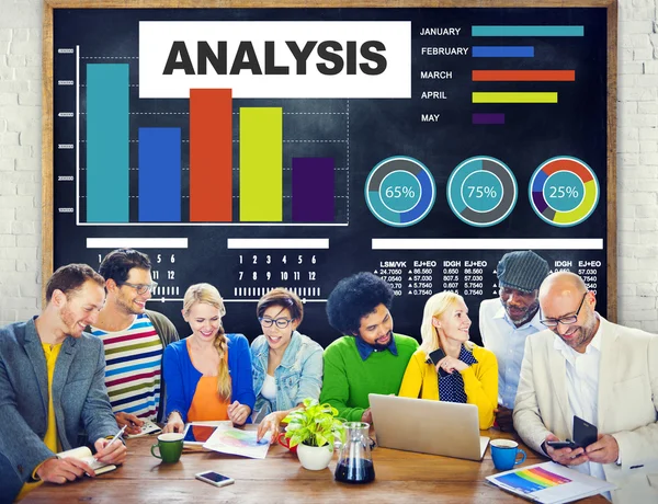 Analyse analyseren informatie concept — Stockfoto