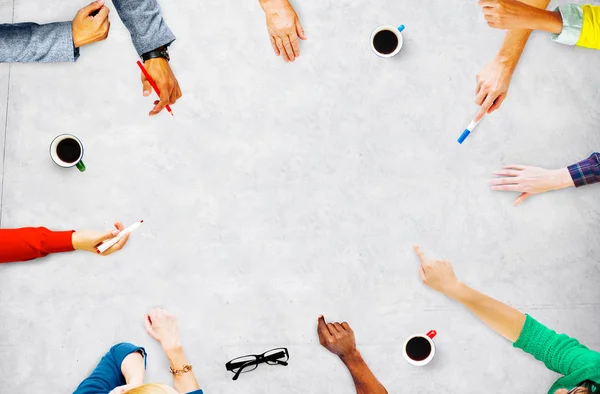 Concetto di pianificazione della comunicazione meeting — Foto Stock