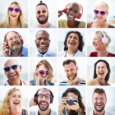 Dostluk Beach kavramı yapıştırma