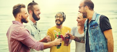 Dostluk yaz eğlence kavramı