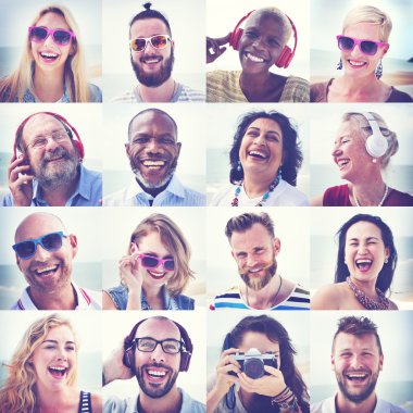 Dostluk Beach kavramı yapıştırma