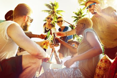 Arkadaşlar Beach parti konsept