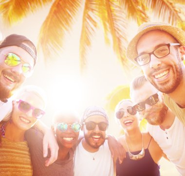 Dostluk eğlence tatil beraberlik kavramı