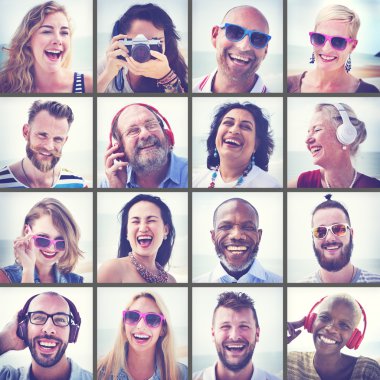 Dostluk Beach kavramı yapıştırma