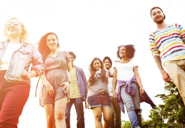 Park, beraberlik kavram yürümeye arkadaşlar