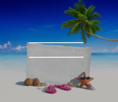 Renkli deniz arka plan ve kopya alanı