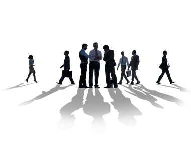 Kurumsal tartışma sahip iş adamları