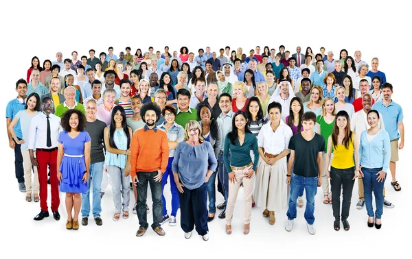 Grote groep mensen van de diversiteit — Stockfoto