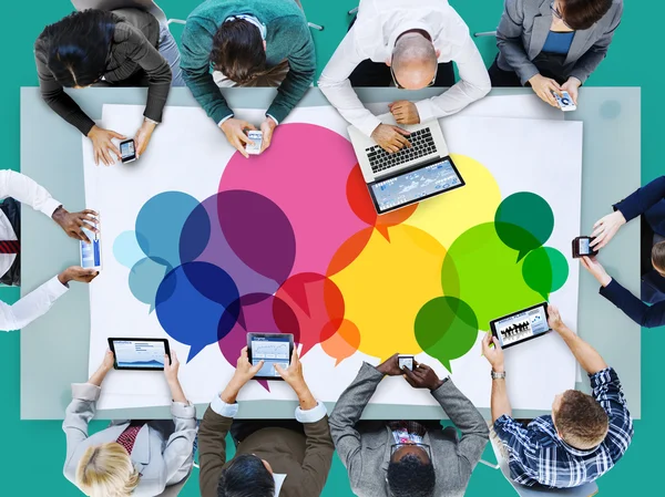 Konuşma kabarcıklar mesaj kavramı