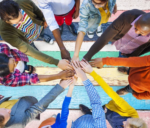 Conceito de colaboração do trabalho em equipe — Fotografia de Stock