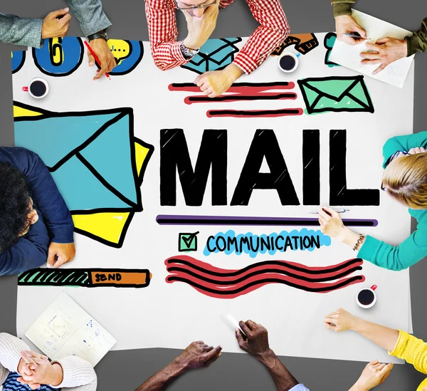 Mail, communicatieconcept — Stockfoto