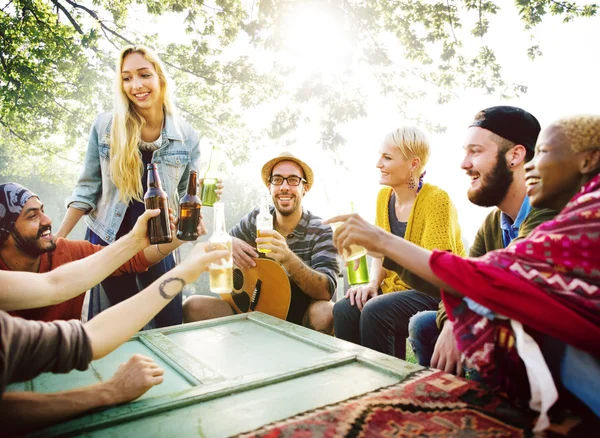 Amigos Colgando Concepto — Foto de Stock