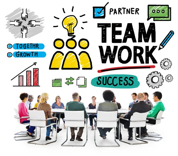 Equipo Concepto de trabajo en equipo — Foto de Stock