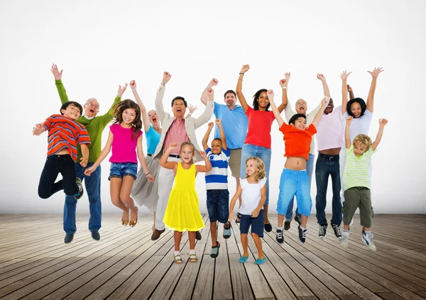 Diversité personnes debout ensemble — Photo