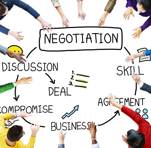 Cooperation Discussion Collaboration Concept — Stock Photo, Image