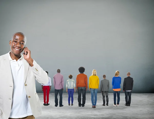 Diversiteit mensen en eenheid variatie Concept — Stockfoto