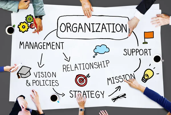 Concepto de gestión de la organización — Foto de Stock