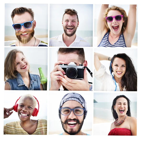 Freunde-Porträt, Gemeinsamkeit-Konzept — Stockfoto