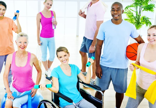 Grupo de Pessoas Saudáveis, Conceito de Fitness — Fotografia de Stock