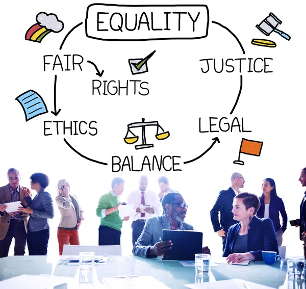 Egyenlő jogokat tisztességes egyensúly — Stock Fotó