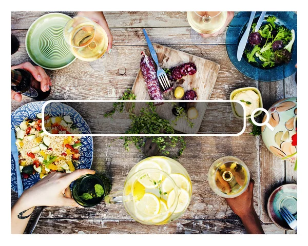 Dîner d'été à Beach Concept — Photo