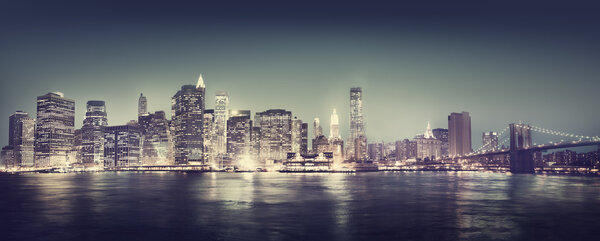 New York City Panorama at Night time