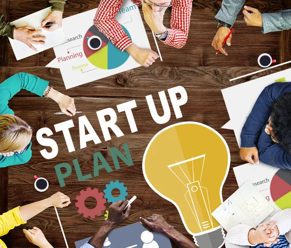 Startup Goals,Business Concept — Stok fotoğraf