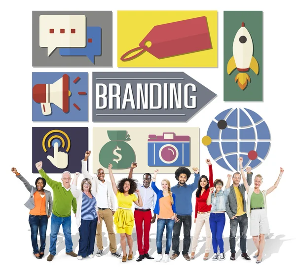 Branding Pubblicità Business Concept — Foto Stock