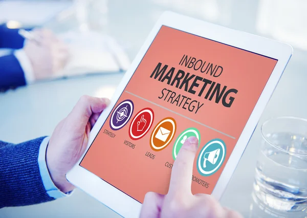 Inbound Marketing Strategiekonzept — Stockfoto