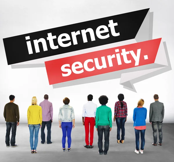 Концепції захисту безпеки Інтернету — стокове фото