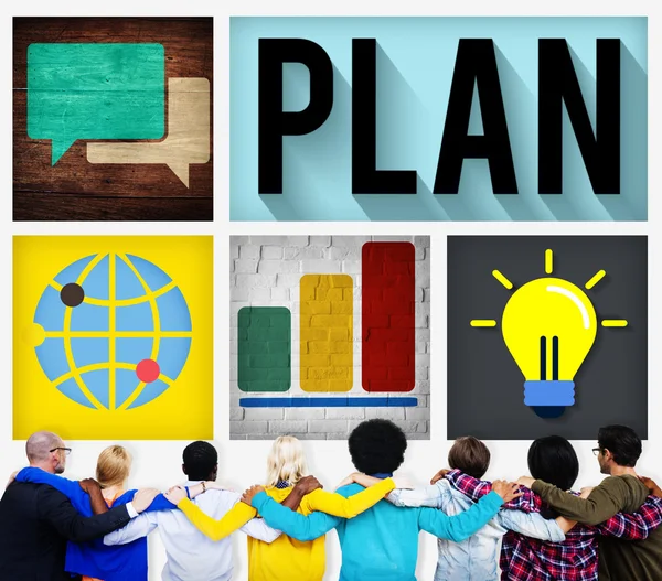 Plan Vision strategie Concept — Stockfoto