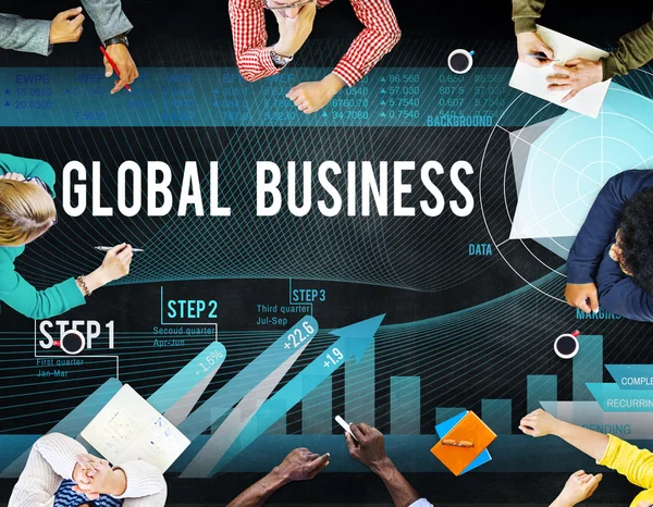 Estratégia empresarial global — Fotografia de Stock
