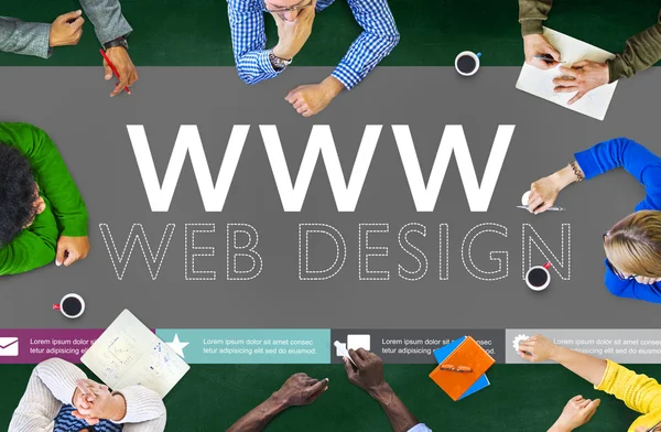 Www Web Design — стоковое фото