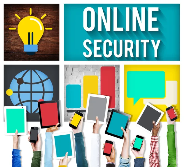 Online-Sicherheit zum Schutz der Privatsphäre — Stockfoto