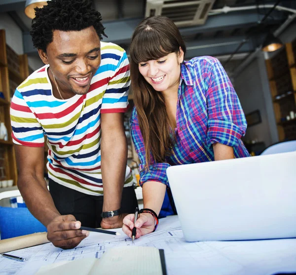 Architects Working together at office — Stock Photo, Image
