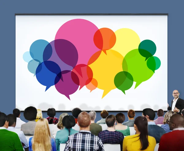 Speech Bubbles Message Concept – stockfoto