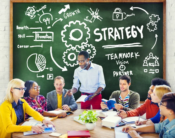 Strategie Teamwork visie Concept — Stockfoto