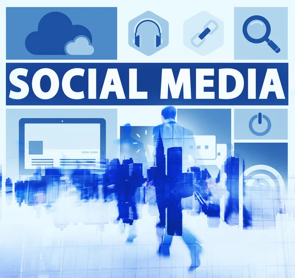 Sociala medier anslutning koncept — Stockfoto