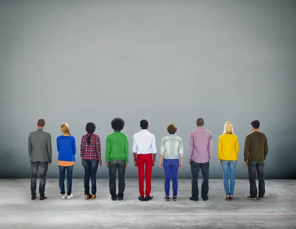 Diversiteit mensen en eenheid variatie Concept — Stockfoto