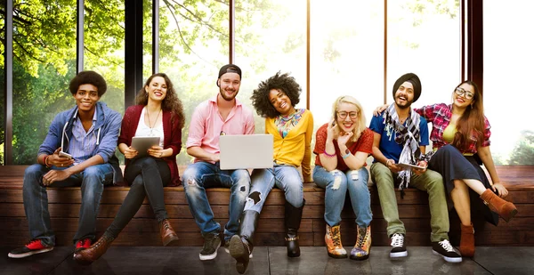 Adolescenti o amici, Concetto di amicizia — Foto Stock