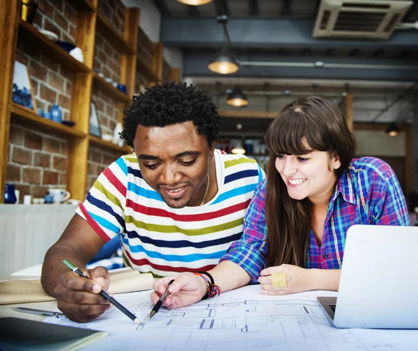 Architects Working together at office — Stock Photo, Image