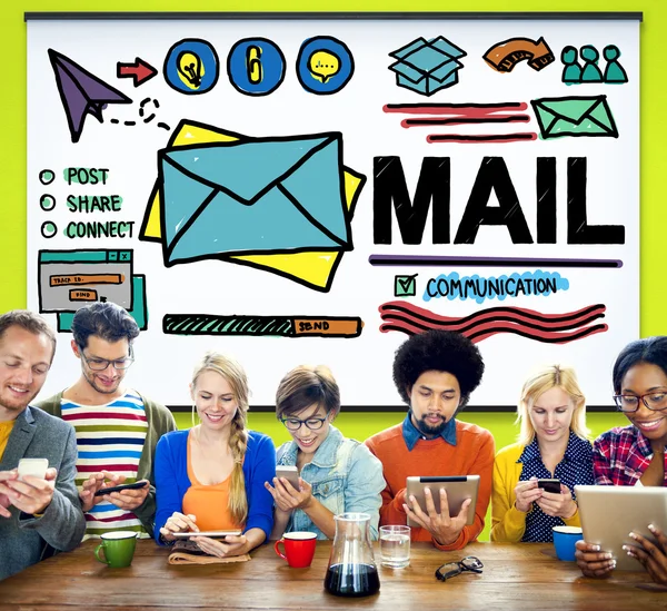 Mail, meddelande koncept — Stockfoto