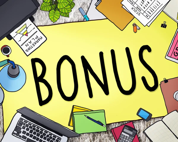 Concetto bonus e benefici — Foto Stock