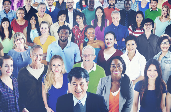 large group of Diversity people