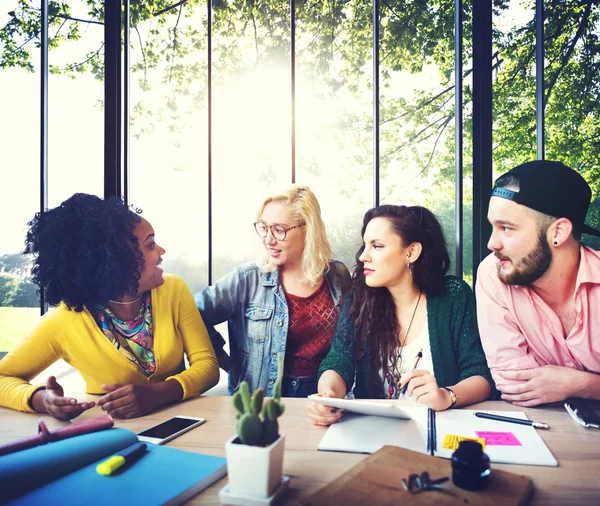 Gente en Reunión, Concepto de Comunicación — Foto de Stock