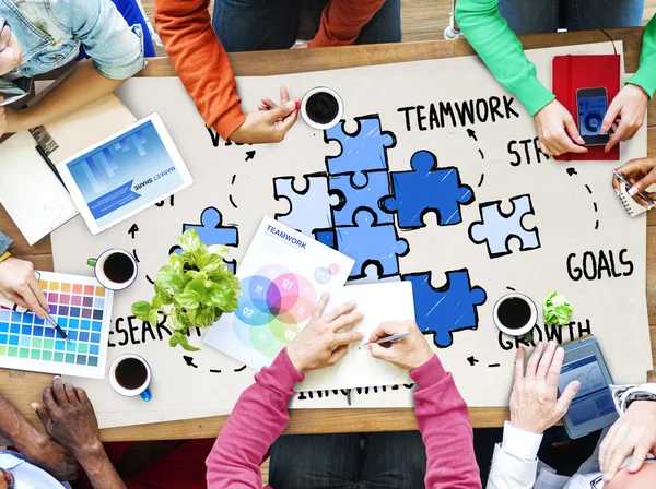 Zakenmensen en teamwork concept — Stockfoto