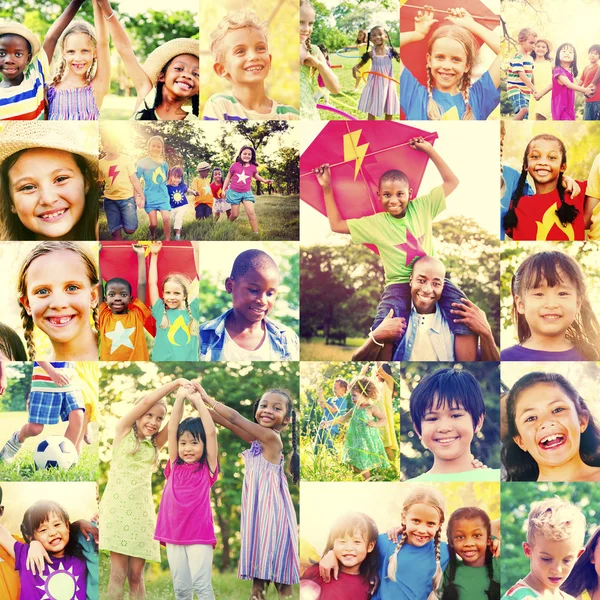 Kinderen familie plezier Concept — Stockfoto
