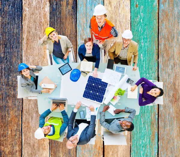 Architects and Engineers on Meeting — Stock Photo, Image