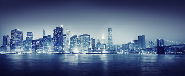 New York City Panorama at Night time