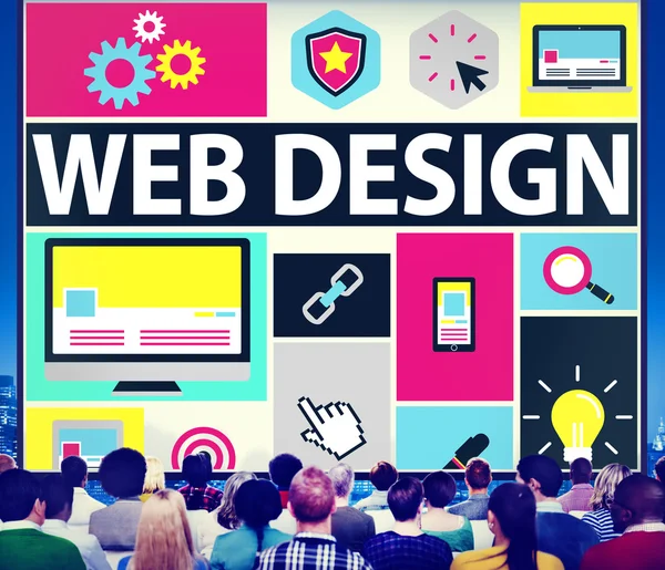 Groupe de Business People et Web Design — Photo
